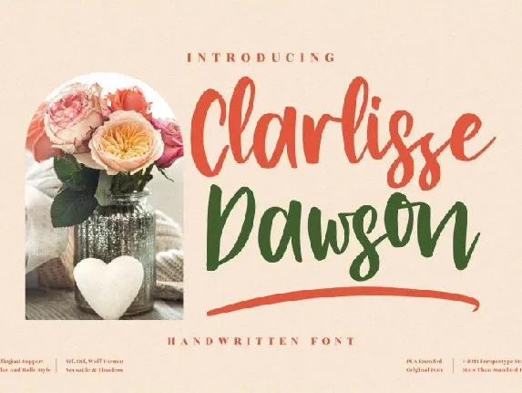 Clarlissa Dawson font