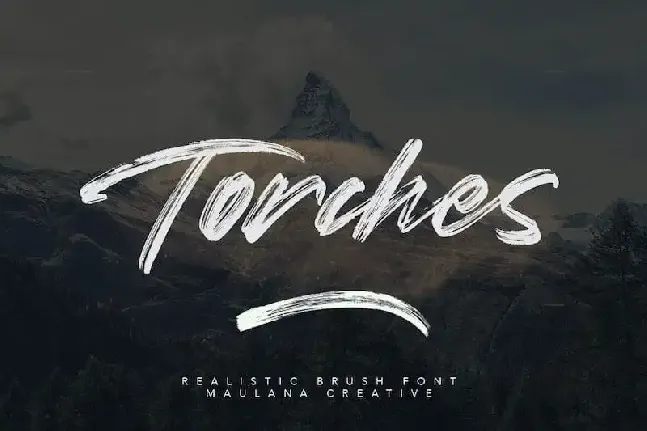 Torches Brush font