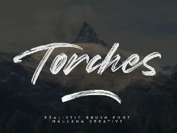 Torches Brush font