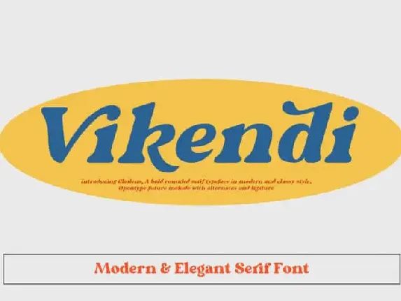 Vikendi Serif font