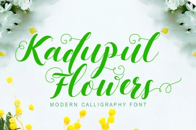 Kadupul Flowes font