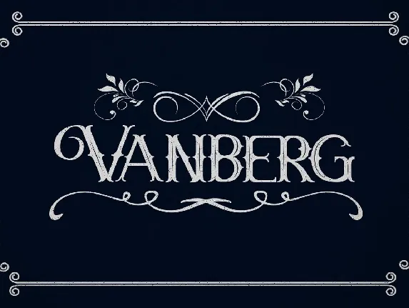 Vanberg font