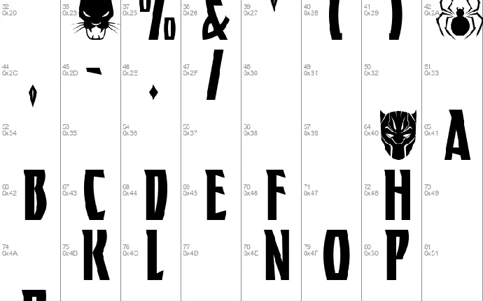 Black Panther font