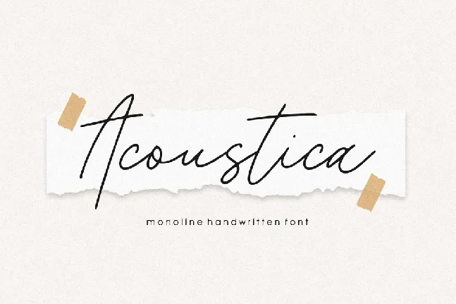 Acoustica font