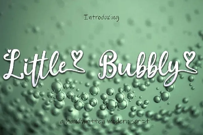 Little Bubbly Handwritten Script font