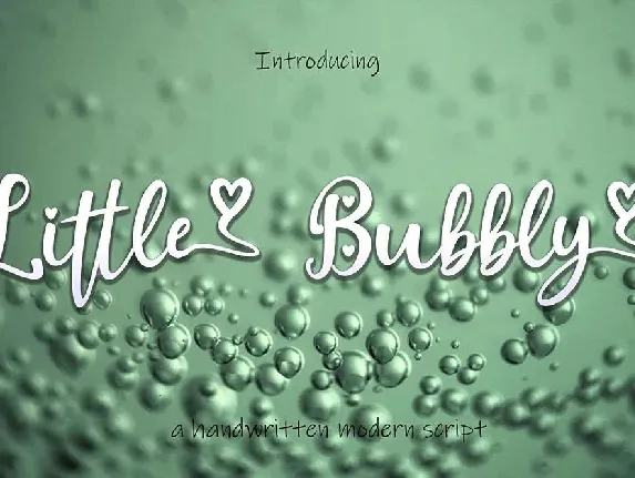 Little Bubbly Handwritten Script font