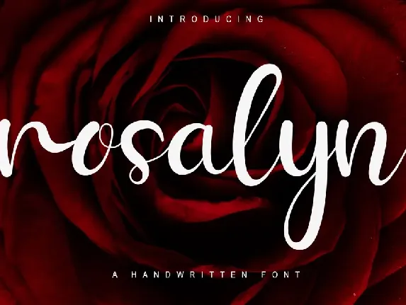 Rosalyn font