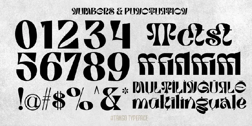 Tango Demo font