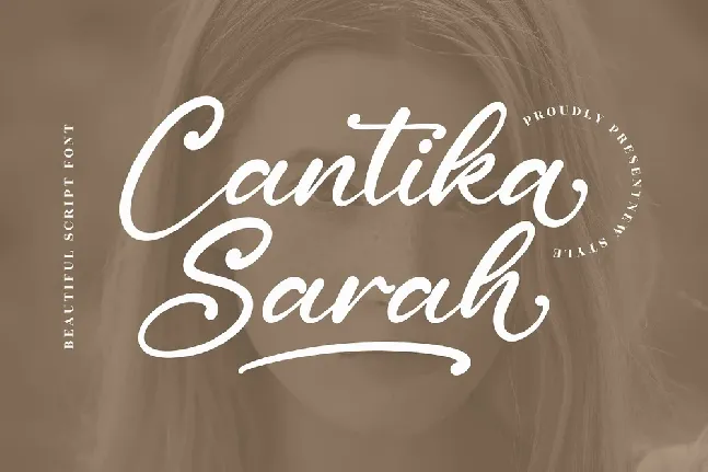 Cantika Sarah font