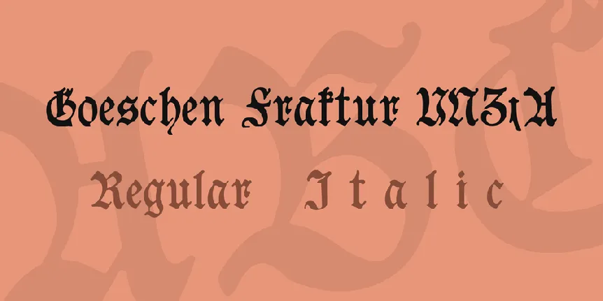 Goeschen Fraktur UNZ1A font