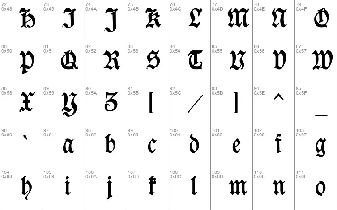 Goeschen Fraktur UNZ1A font