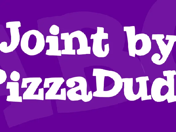 Joint by PizzaDude font