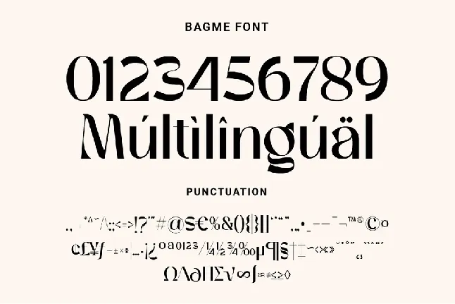 Bagme font