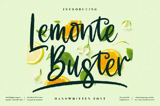 Lemonte Buster font