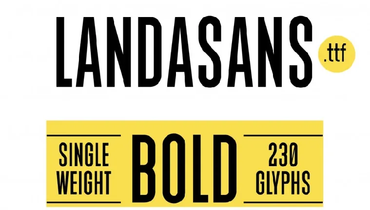 Landasans Free font