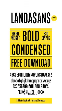 Landasans Free font