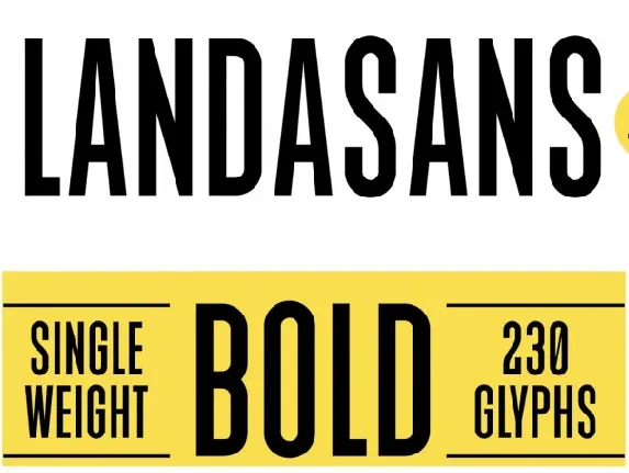 Landasans Free font