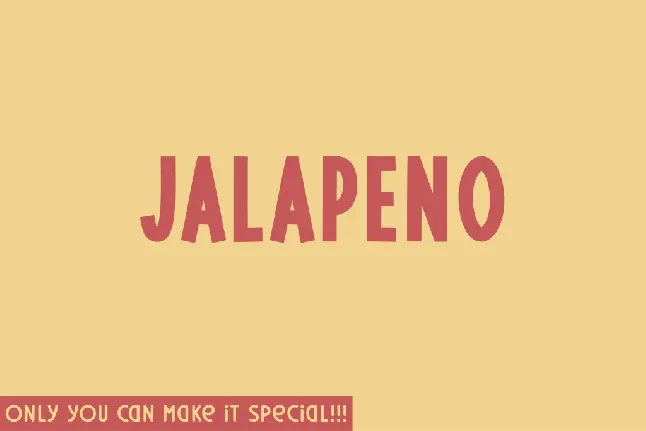 Jalapeno font