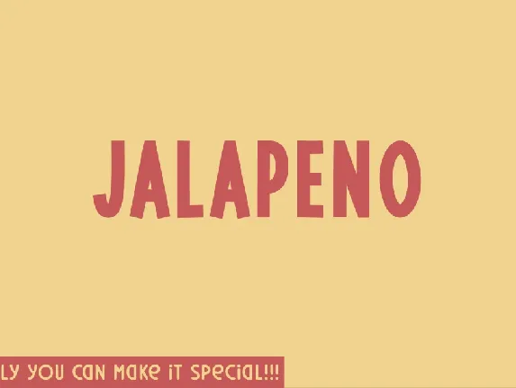 Jalapeno font