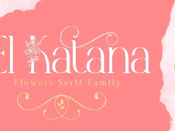 El Katana Alt Flo Medium DEMO font