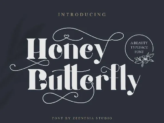 Honey Batterfly Display font