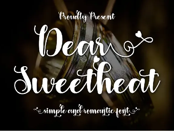 Dear Sweetheart font