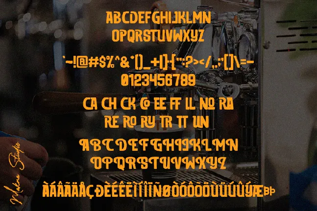 CARAMEL MOCACINO font