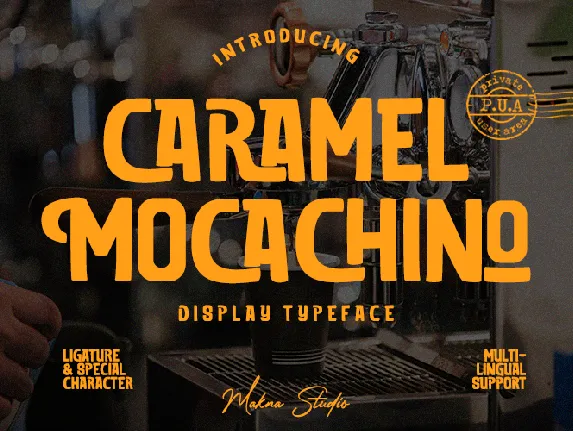 CARAMEL MOCACINO font