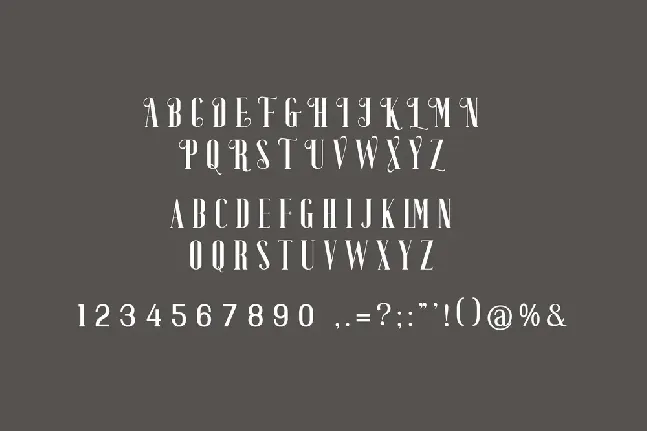 ZANIE BROVIA font