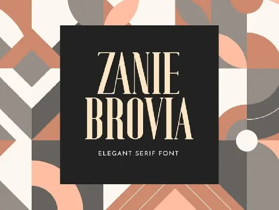 ZANIE BROVIA font