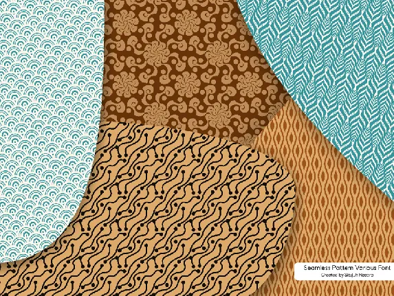 Seamless Patterns Various font