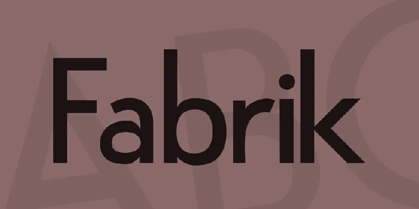 Fabrik font