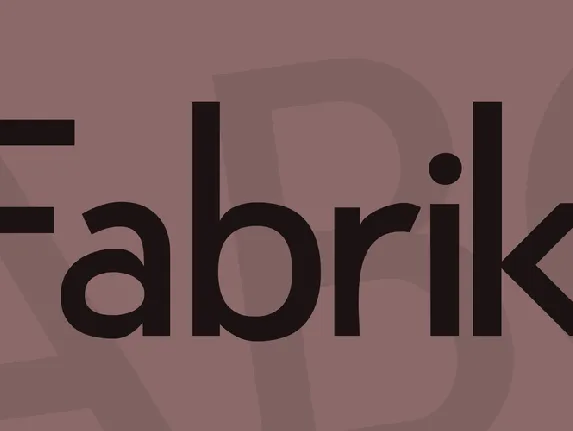 Fabrik font