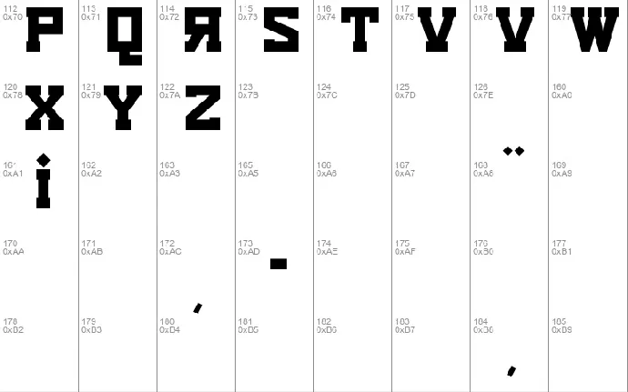 Eurocentric font