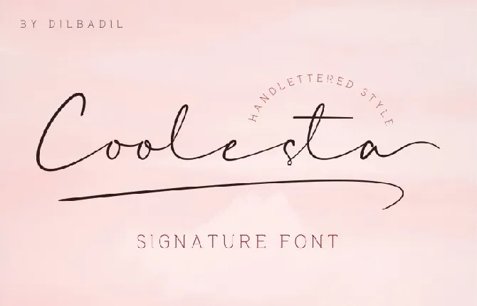 Coolesta Signature font