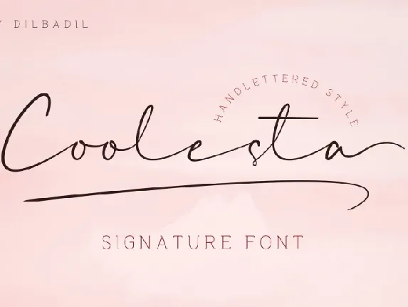 Coolesta Signature font