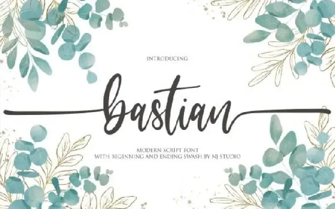 Bastian Calligraphy font