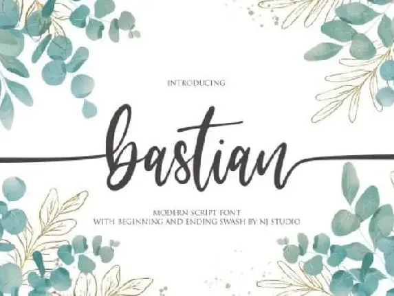 Bastian Calligraphy font