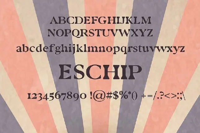 Eschip font