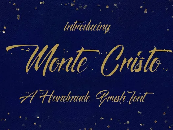 Monte Cristo Brush font