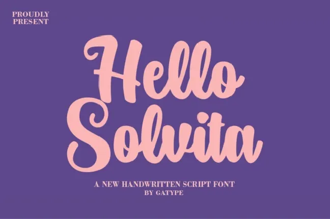 Hello Solvita font