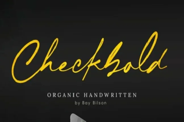 Checkbold font