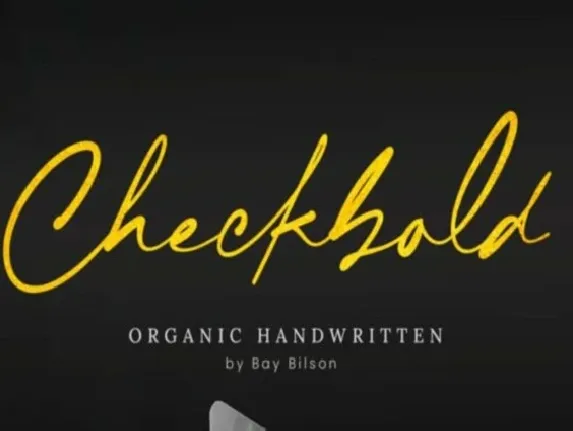 Checkbold font