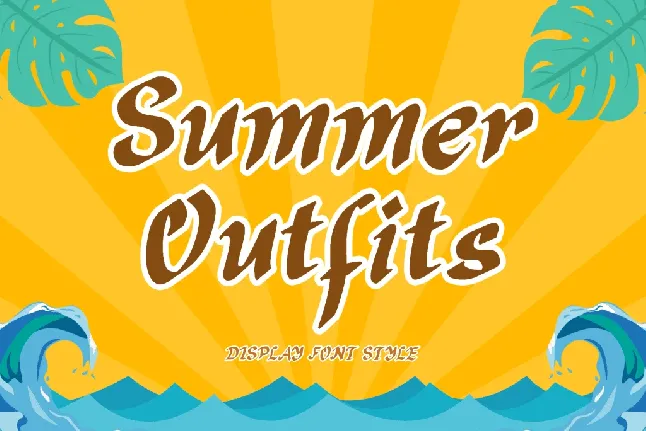 Summer Outfit Demo font