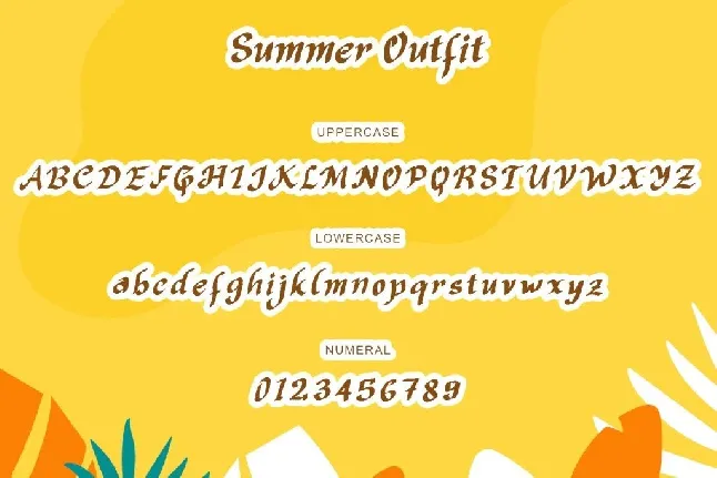 Summer Outfit Demo font