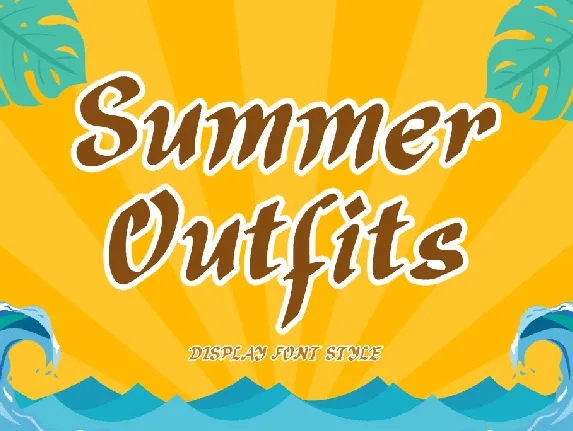 Summer Outfit Demo font