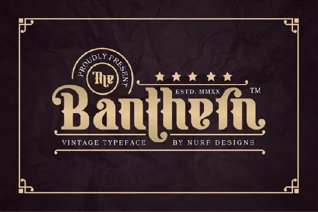 Banthern Display font