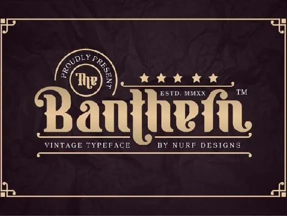 Banthern Display font