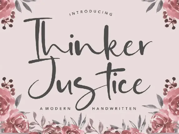 Thinker Justice font