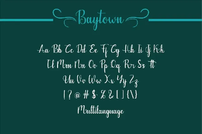 Baytown Demo font